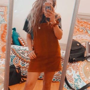 Overall Corduroy Dress